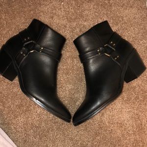 Black ankle booties